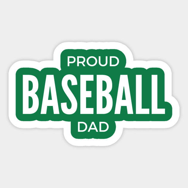 Proud Baseball Dad Sticker by winsteadwandering